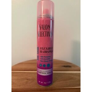 Salon Selectives 4 oz Step 1 Flexible Hairspray Non Sticky Anti Humidity